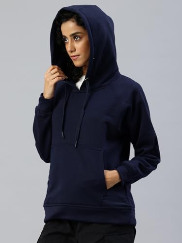 Image of ADBUCKS Women's Cotton Winter Jacket Sweatshirts Casual Drawstring Clothes Pullover Hoodie With Kangaroo Pocket Ii Womens Jacket Ii Winter Sweater Hoodie For Women & Girls