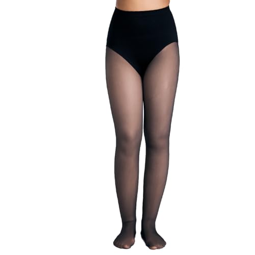 Image of NYKD By Nykaa Fur Lined Sheer Effect Thermal Stockings NYA054 Black
