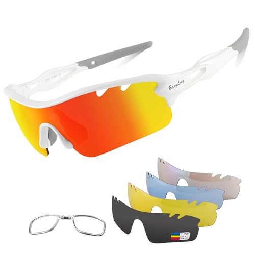 Image of BangLong Polarized UV400 Sports Sunglasses with 5 Lenses for Men Women