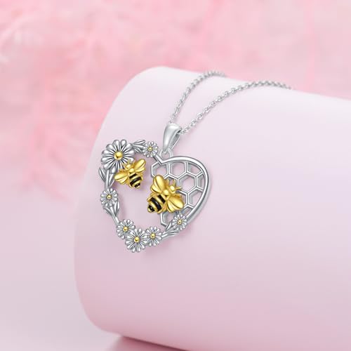Heart Necklace 925 Sterling Silver Flower And Animal Pendant Jewelry Gifts for Women2