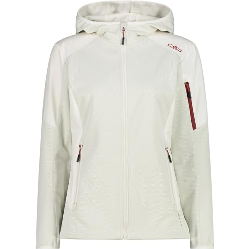 CMP Chaqueta softshell para mujer, color blanco roto, 38