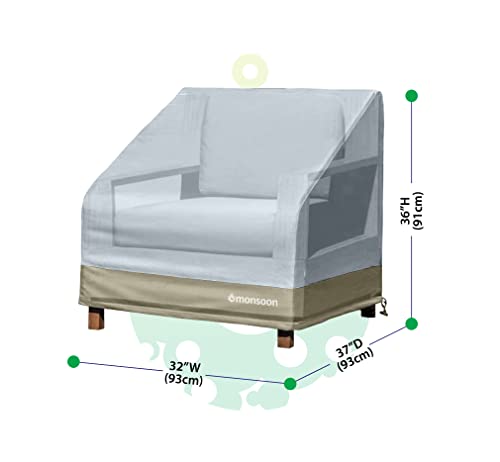 Housse de chaise de patio imperméable extérieur pour terrasse