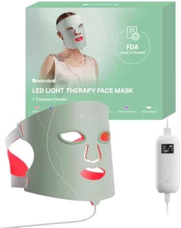 FDA-Cleared LED Light Therapy Face Mask with 7 Treatment Modes