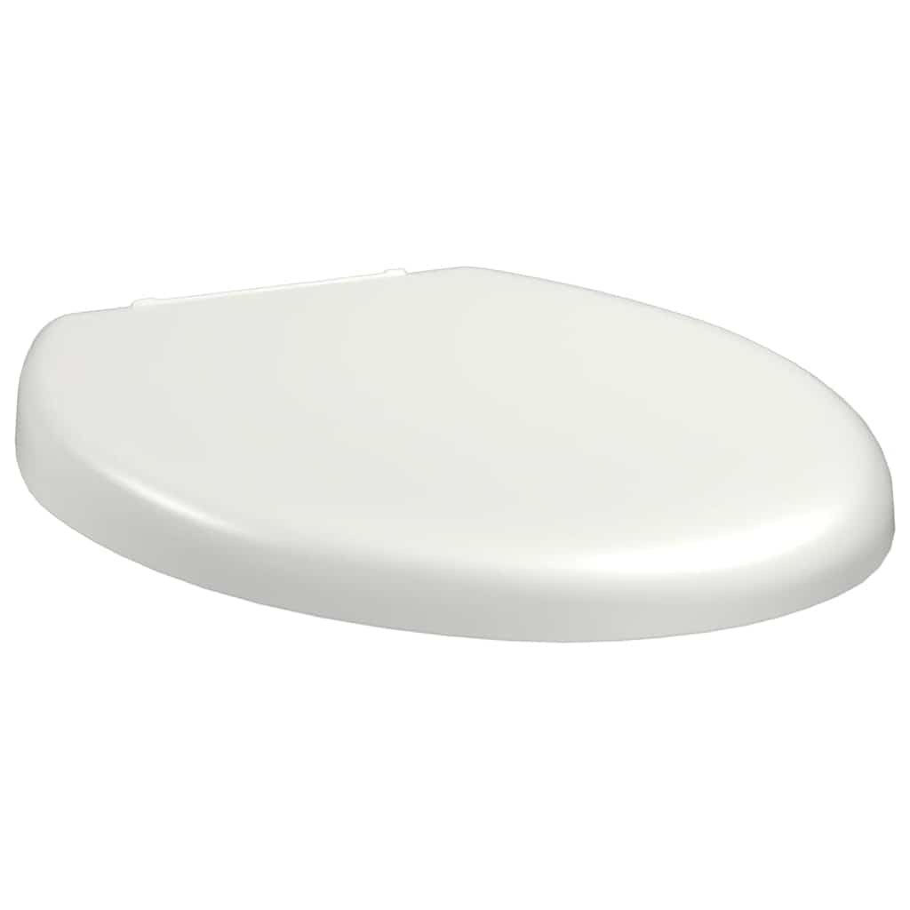 Deska sedesowa wolnoopadająca i konstrukcja Quick-Release, biała podstawa z polipropylenu, 45,5 x 37,5 cm, funkcja Soft-Close, zdejmowana, higieniczna, do łazienki i toalety dla gości