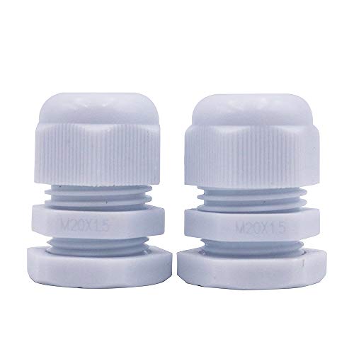 Namvo 100 Stks Kabelwartels Waterdichte IP68 Verstelbare Kabel Connectoren Nylon Kabelwartelverbindingen M20 x 1.5