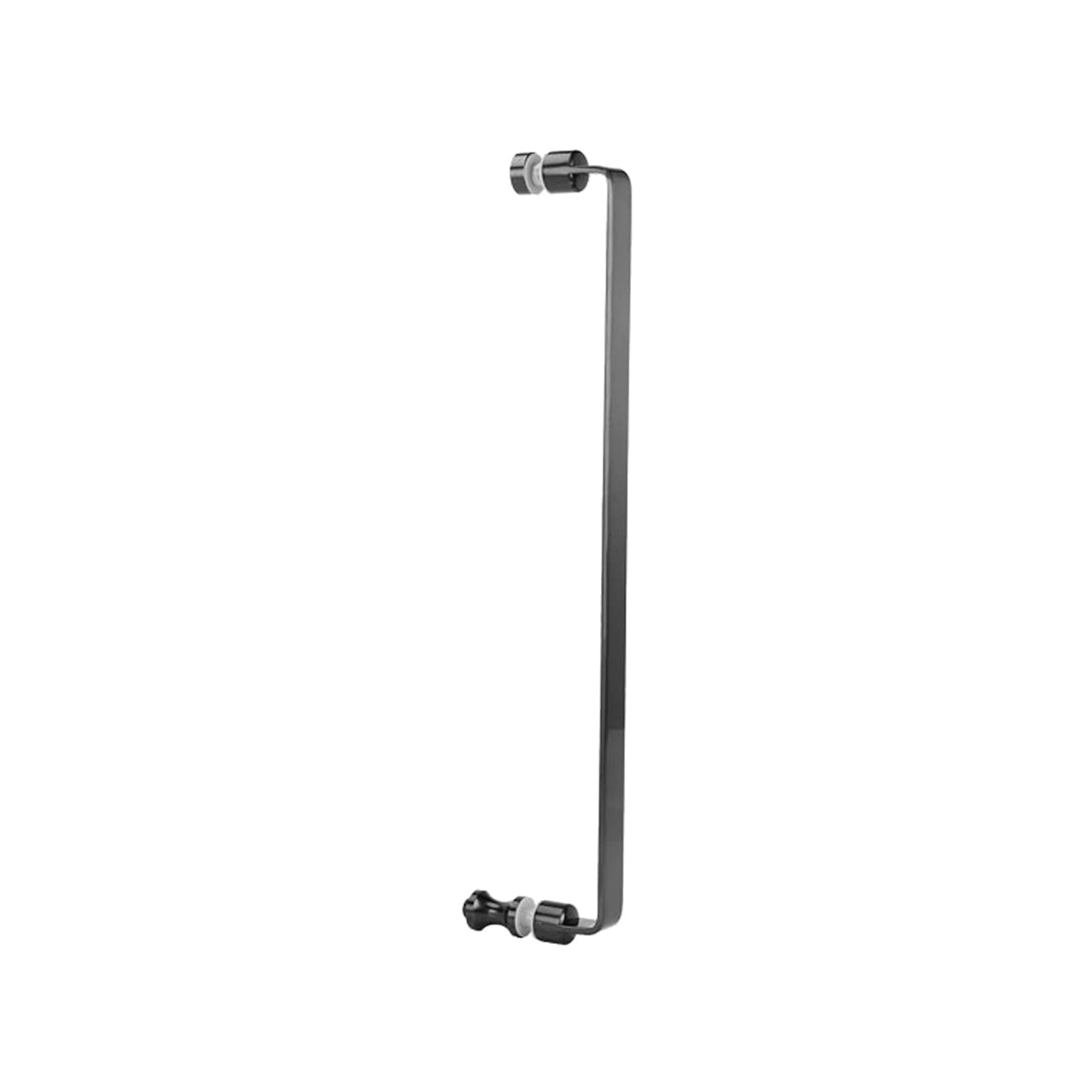 Poignée de douche en verre noire 450mm finition mate luxe