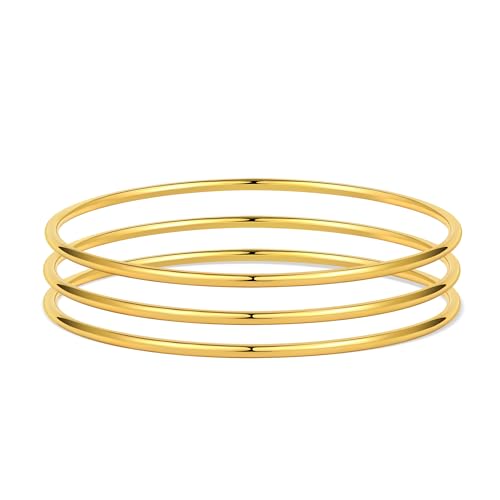 Bracelets dorés en acier inoxydable anti-ternissement durables