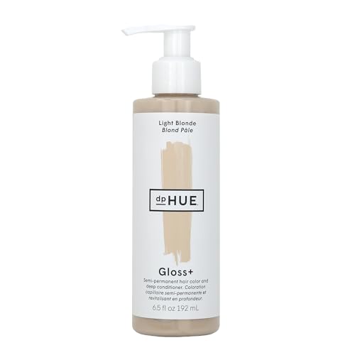 dpHUE Gloss+ Light Blonde - Boosts Fading & Faded Hair Color - 8-12 Applications per Bottle - Lasts Up to 8 Washes