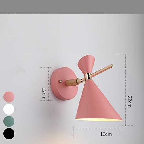 Lampe murale LED moderne rose JCAKES éclairage pour chambre à coucher