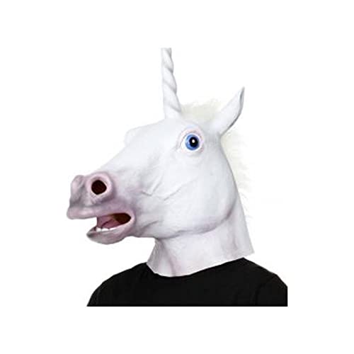 Máscara Cavalo ou Unicórnio em Latex de Halloween Unicórnio