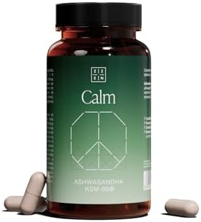 ZZEN Calm Ashwagandha KSM-66 (550 mg) and Saffron Extract (30 mg)...