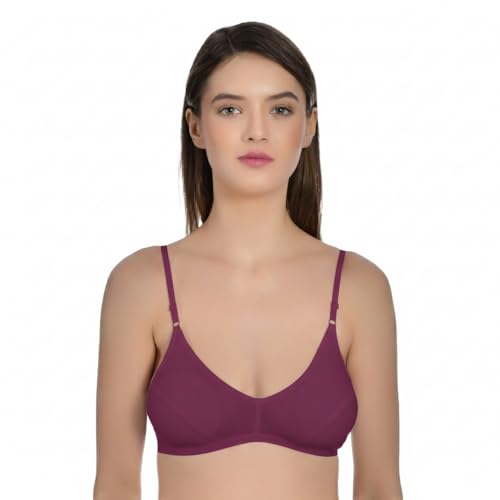 Image of Aimly Women's Cotton Non-Padded Non-Wired Low Coverage Regular Bra Pack of 3