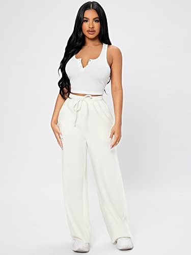 Image of dockstreet Women's /Unisex ONESOPEN Bottom Drawstring Pure Cotton Stretchable Baggy Jogger Pants || for Similar Baggy Look Order a Size or Two Large Than Your Usual Size