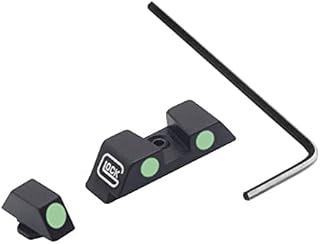 Levien Night Sights Glow in Dark for Pistol Glock 17/17L, 19, 22, 23, 24, 25, 26, 27, 28, 31, 32, 33, 34, 35, 37, 38 and 39, NO TRITIUM with Assembly Tools