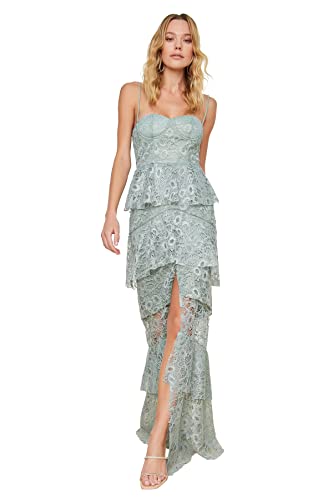 TRENDYOL Damen Lace Detailed Evening and Graduation Formal Night Out Dress,...