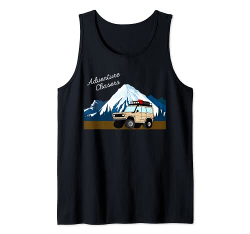 Exploración Oficial Aventura Chasers Montaña Overland Camiseta sin Mangas