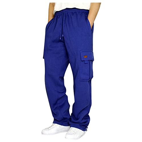 Work Mens Cargo Pants Athletic Mens Athletic Pants with Pockets Open Bottom Big and Tall Hiking Pant