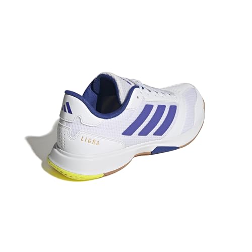 adidas Herren Ligra 8 Mens Indoor Shoes, FTWR White/Solar Purple/semi Lucid Blue, 42 EU – Ansicht 6