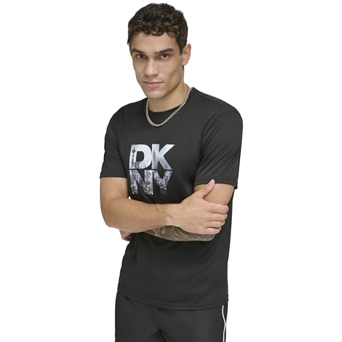 Image of DKNY Men's Short Sleeve Quick Dry 40+ Protection UPF Active Top