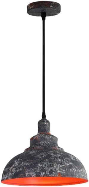 Lustres suspendus industriels en métal pour éclairage de cuisine et salon