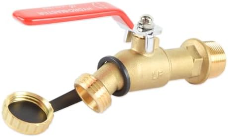 3/4" MNPT Water Heater Drain/Flush Full Port Brass Ball Valve(2 i...