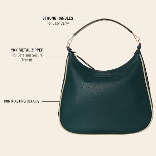Image of The Gusto Stella Women Hobo Bag|Vegan Leather Shoulder Sling Bags|Ladies Stylish Shoulder Hand Bag with Zipper Closure|Office College Travel Casual Everyday Use