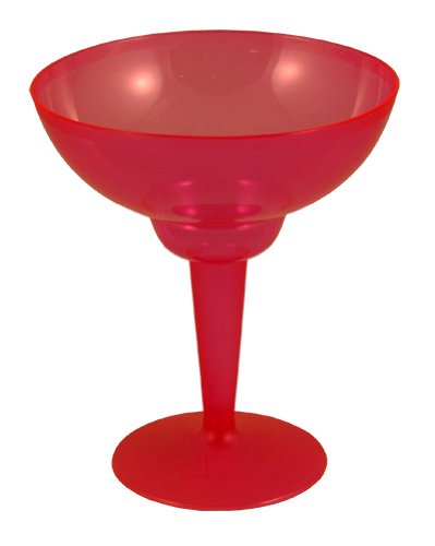 Plastic Margarita Glasses - Neon Pink