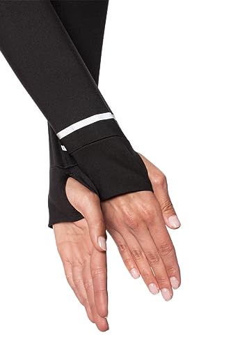 GOLFTINI Women’s Long Sleeve Quarter-Zip Pullover – Lightweight, UPF 30+, Thumbholes & Reflective Cuff for Golf & Activewear4