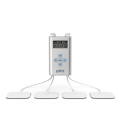 Pure Enrichment® PurePulse™ Pro Advanced Dual Channel TENS Electronic Pulse Stimulator, LCD Screen, 8 Therapy Modes, & 25 Pulse...