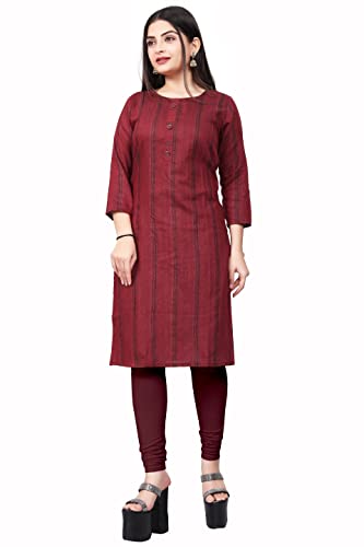 Image of Women's Pure Cotton A-line Kurti