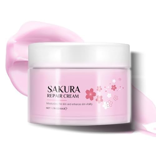 Face Cream - Anti Aging Cherry Blossom Face Moistuirzer Care For Skin, Elasticity-Boosting, Skin Firming, Reducing Wrinkles and Moisturizing Enhance Skin for Dry, Skincare for Men and Women