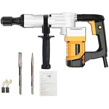Demolition Jack Hammer,1200W Electric Jack Hammer Heavy Duty Concrete Breaker Industrial Grade Concrete Demolition Hammer,Electric Chisel Hammer for Breaking Holes Trenching Chipping US