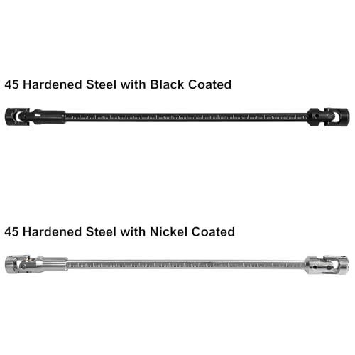 LRFHL 1/10 Crawler Driveshaft Stainless Steel SCX10 Drive Shaft for 1/10 RC Crawler LCG Rigs Sportys Scalers Capra SCX10 Pro 68-229mm, Black
