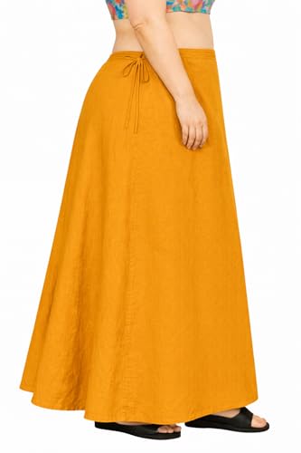 Image of CITIX Pure Cotton Petticoat for Woman Saree | Adujastable Drawstring Waist