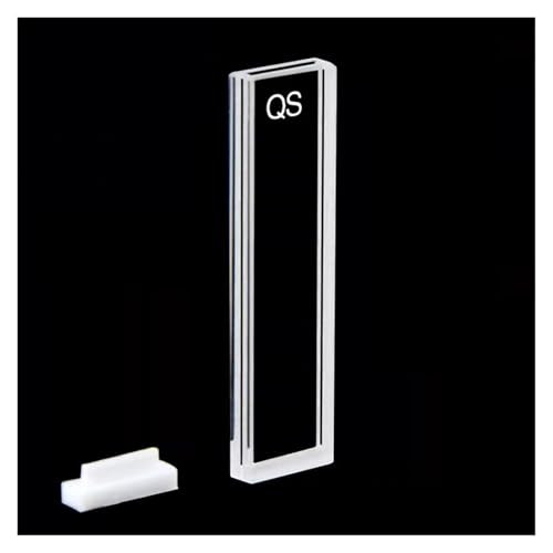2 PCS Quartz Cuvette Cells With Lid 1mm Path Length JGS1 For Spectrophotometer Lab Four Way Light Acid Alkali Resistant