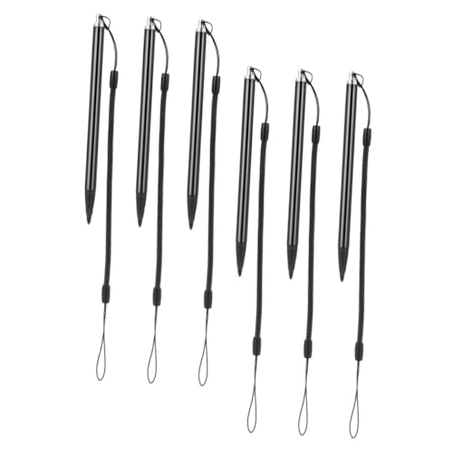 Lápiz óptico para pantallas táctiles POPETPOP pack de 6 piezas con correa antipérdida