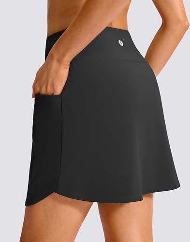 SANTINY 16'' Skorts for Woman with 4 Side Pockets High Waisted Stretch Pickleball Athletic Skirts Casual Tennis Golf Skirts - Image 3