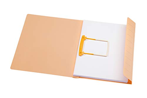 Jalema 3103704 Clipmappe Secolor Folio, Schnellhefter Pappe zum abheften, JalemaClip-Heftmechanik, Karton, 10er Pack, chamois Cover