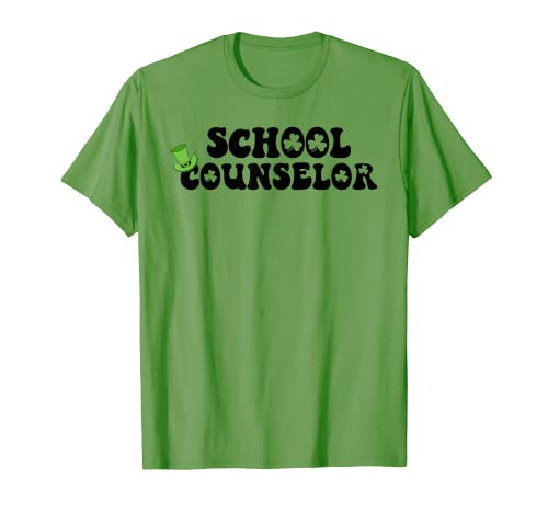 School Counselor - Gráfico divertido de trébol del día de San Patricio Camiseta