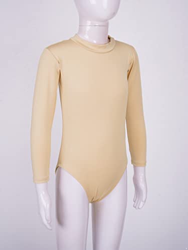 Kaerm Kids Girls 2Pcs Ballet Dance Winter Thermal Underwear Set Long Sleeve Gymnastics Dance Unitards with Pantyhose Set4