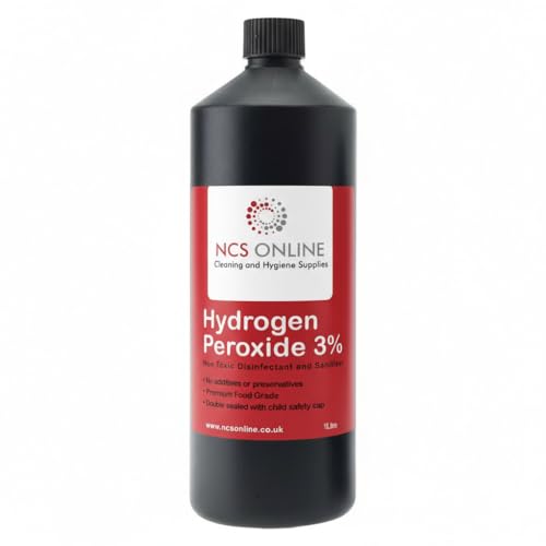 Hydrogen Peroxide 3% Food Grade 1L (1000ml) Child Safety Cap - Pure & Unstabilised