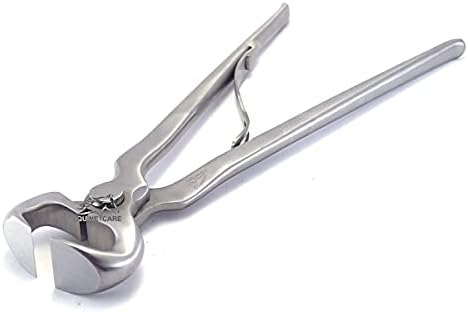 Equine Care 12 Inches Pre Loaded Spring Farrier Hoof Nippers.