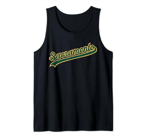Sacramento Oakland Baseball Fan Tee Tank Top