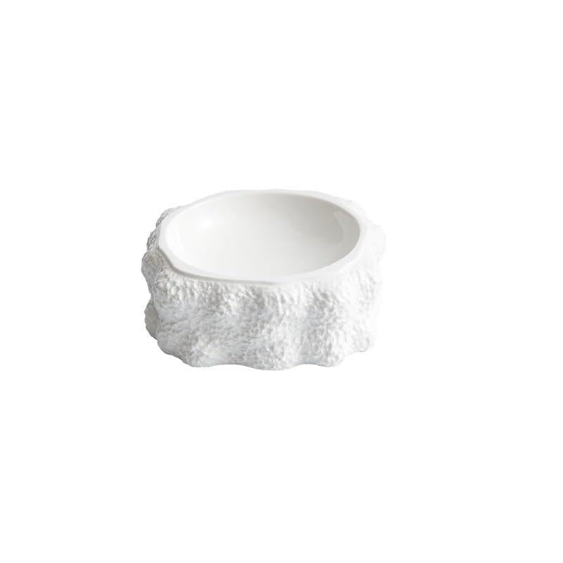 Assiettes à Salade Blanches de Forme Spéciale pour Cuisine Moderne