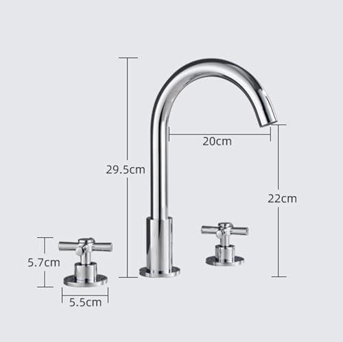 Robinet de lavabo chromé pivotant 360° résolvant le manque d'espace - 5