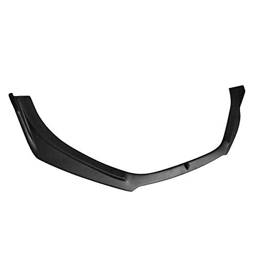 Front Bumper Lip Compatible With 2014-2017 Mazda 3 | V2 Style PP Unpainted Black Air Dam Chin Diffuser Lip By IKON MOTORSPORTS | 2015 2016