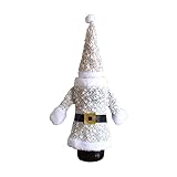 Cubierta de botella de vino de Navidad para vestido completo, bonita decoración de botella para mesa de comedor, armario, estante
