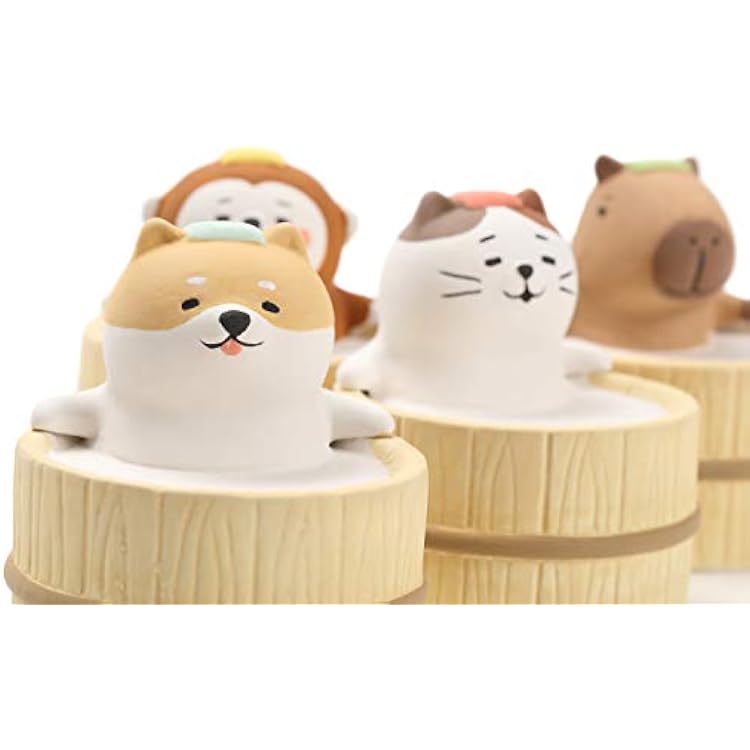 Aroma Ceramic Stone Diffuser [Japan Import] Aromatherapy Essential Oil Diffuser, Non Electric, Passive, Unique, Cute, Animal, Design for Women, Men, and Gifts (Bathing Capybara)