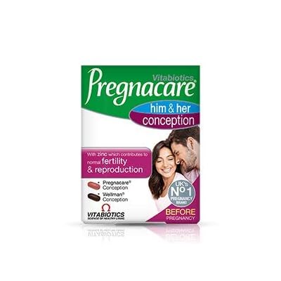 Vitabiotics Pregnacare Lui & Elle Conception - 60 Comprimés Fertilité - Neuf UK