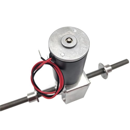 Motoréducteur 12V DC autobloquant réversible à double axe fileté M8
